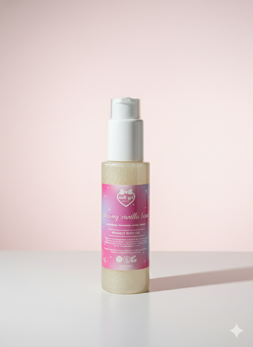 Dreamy Vanilla Bean Sparkly Body Oil