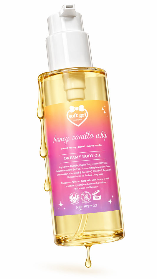 Honey Vanilla Whip Body Oil - Inspired By BBW Whipped Honey & Vanilla