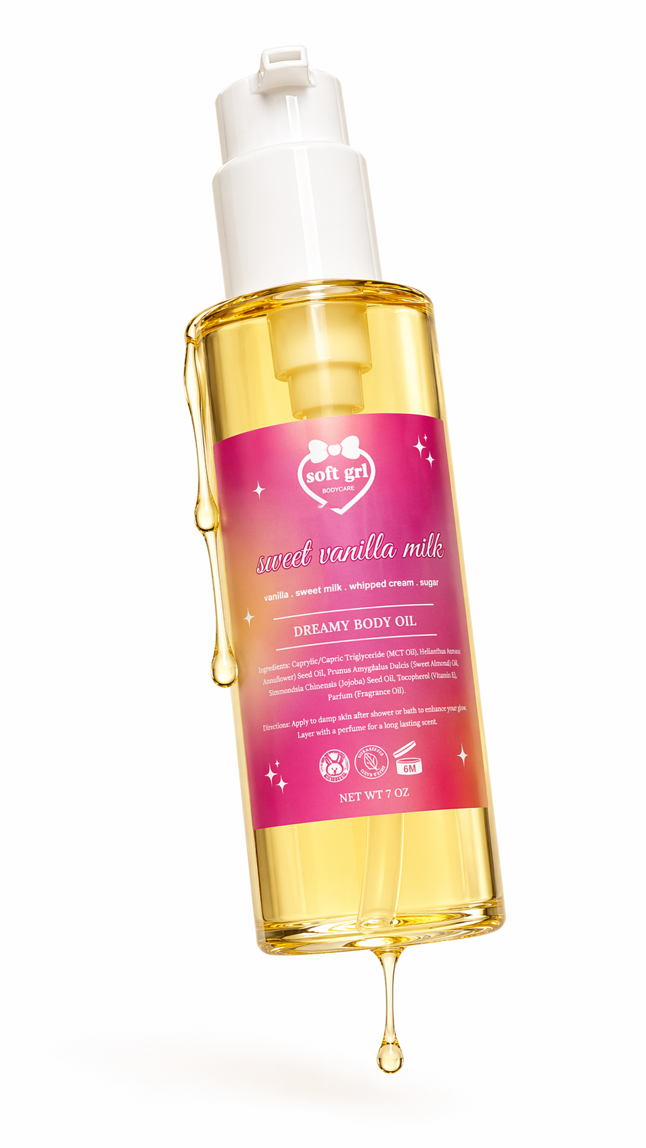 Sweet Vanilla Milk Body Oil