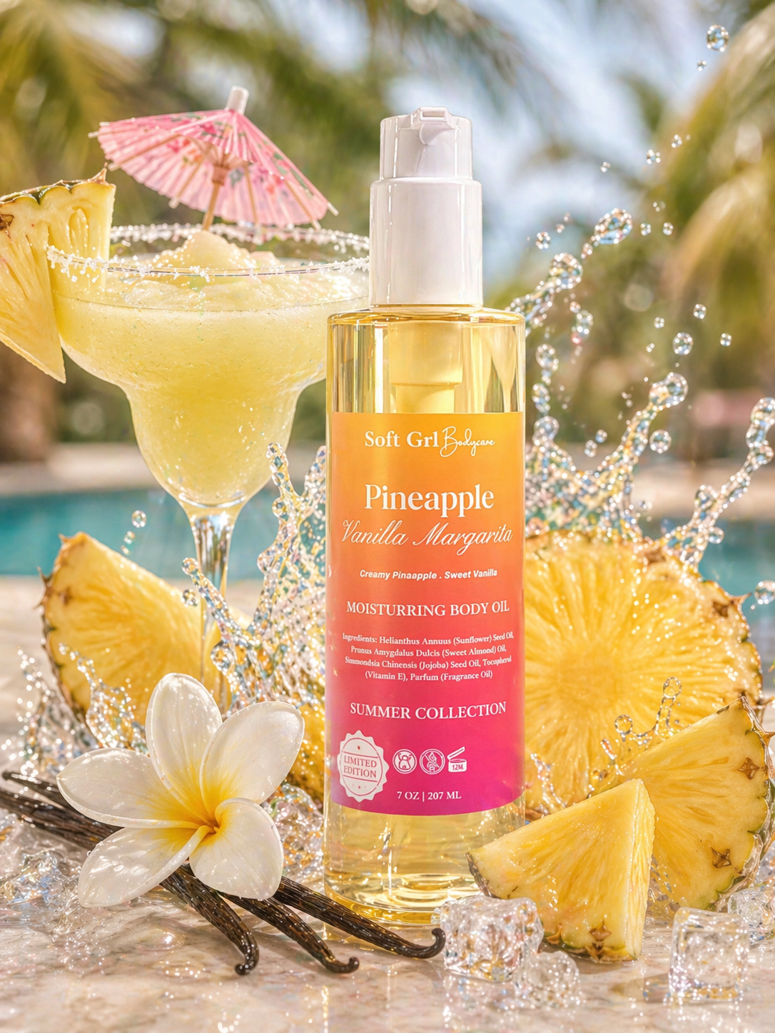 Pineapple Vanilla Margarita Body Oil 🍍🍹
